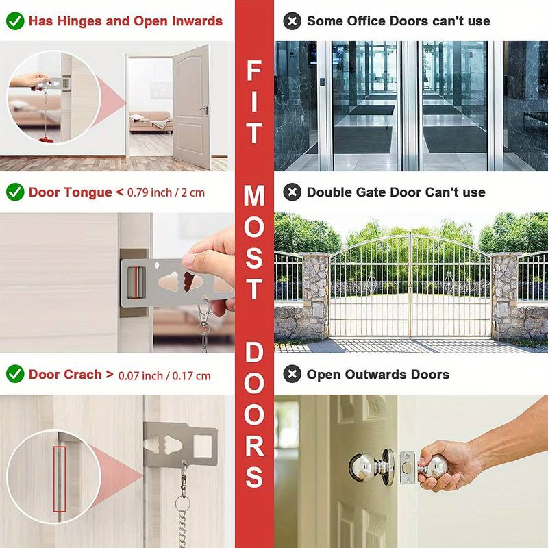 Portable Travel Safety Door Lock ™
