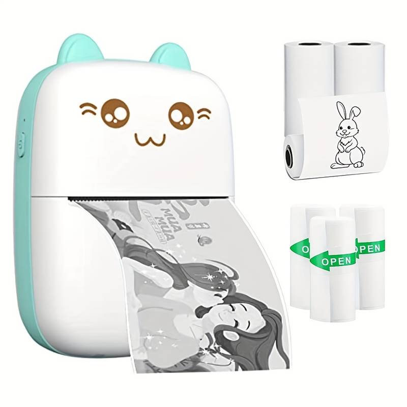 Mini Portable Bluetooth Wireless Thermal  Travel  Printer