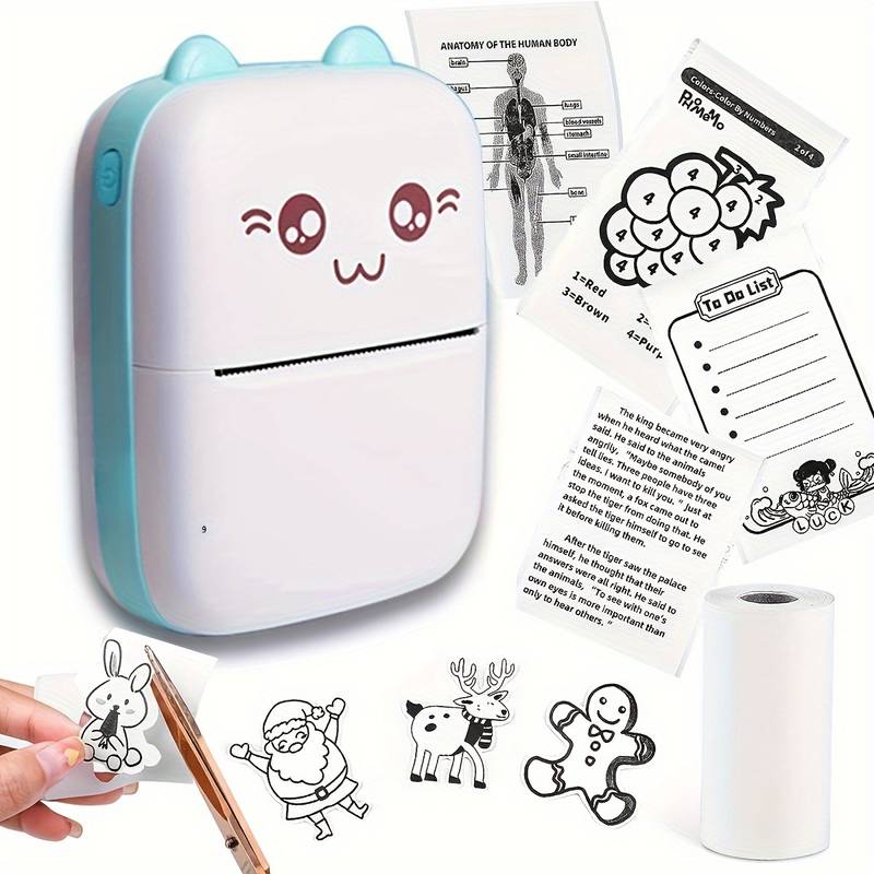 Mini Portable Bluetooth Wireless Thermal  Travel  Printer