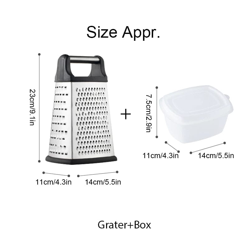Multi-Purpose Four Sided Vegetable Potato Box Grater 