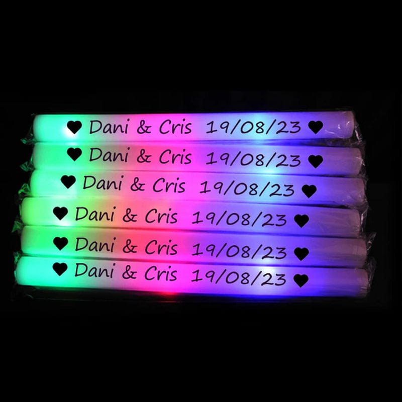 RGB Colourful LED Glow In The Dark Sticks 
