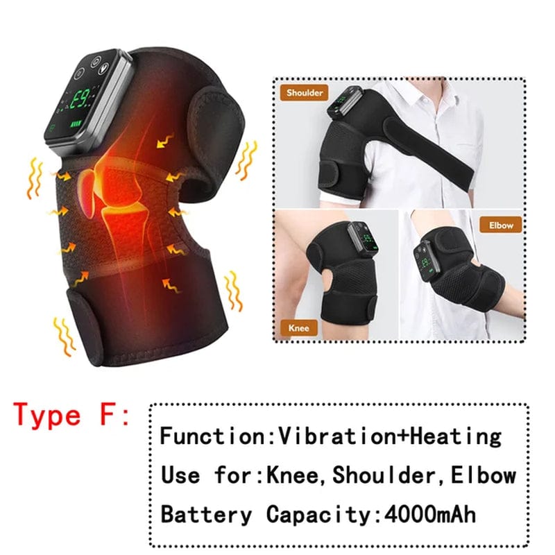 Electric Heating Knee Pad Vibration Massage Leg Joint Elbow Support Shoulder Warming Relieve Arthritis Knee Temperature Massager