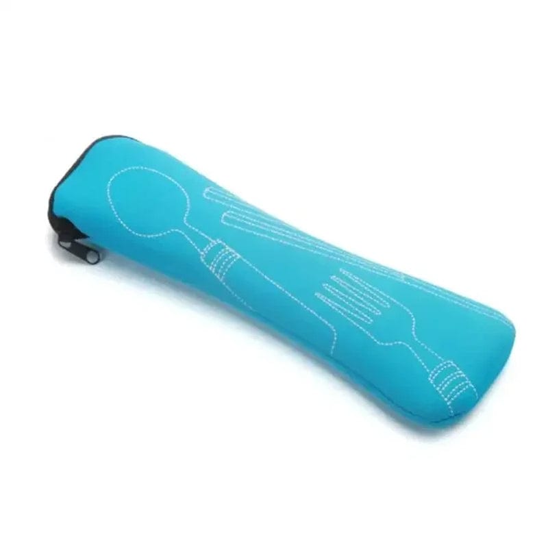 Portable Travel Cutlery Storage Bag With Zipper 