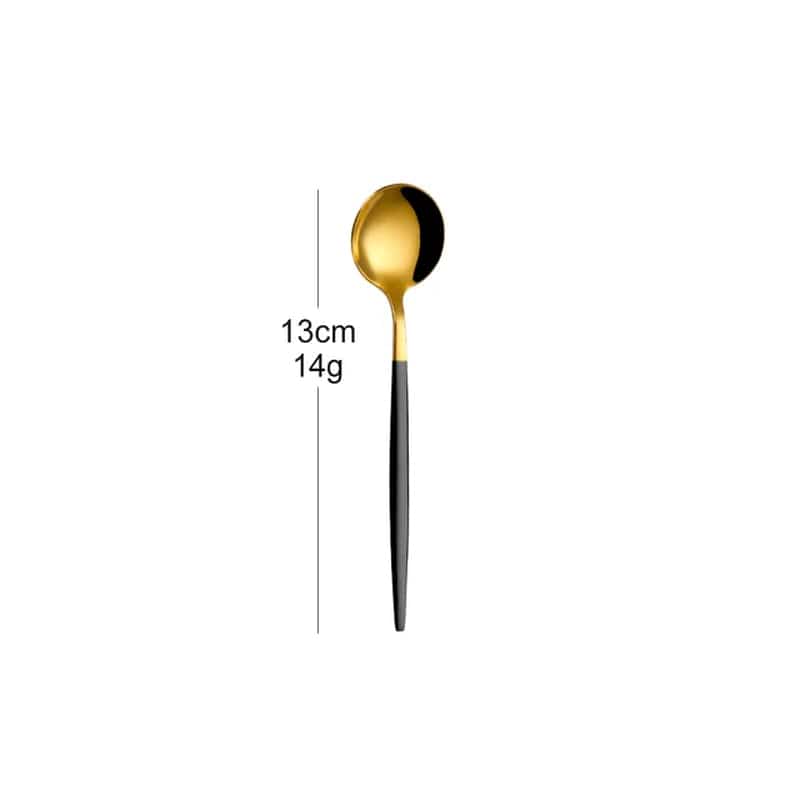 Gold Stainless Steel Stirring Teaspoon Cutlery Set