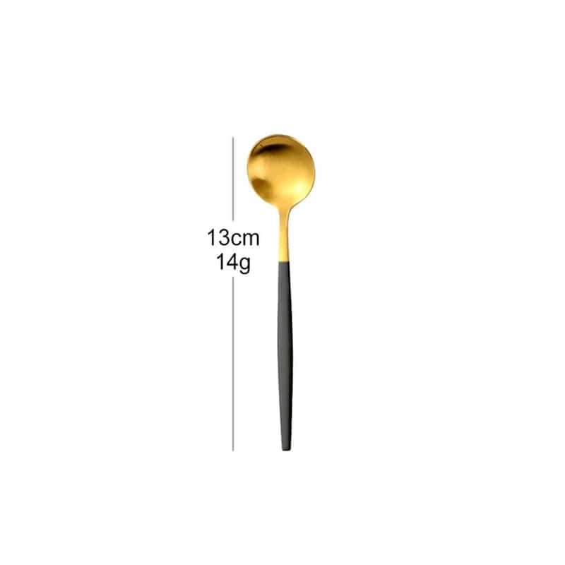 Gold Stainless Steel Stirring Teaspoon Cutlery Set