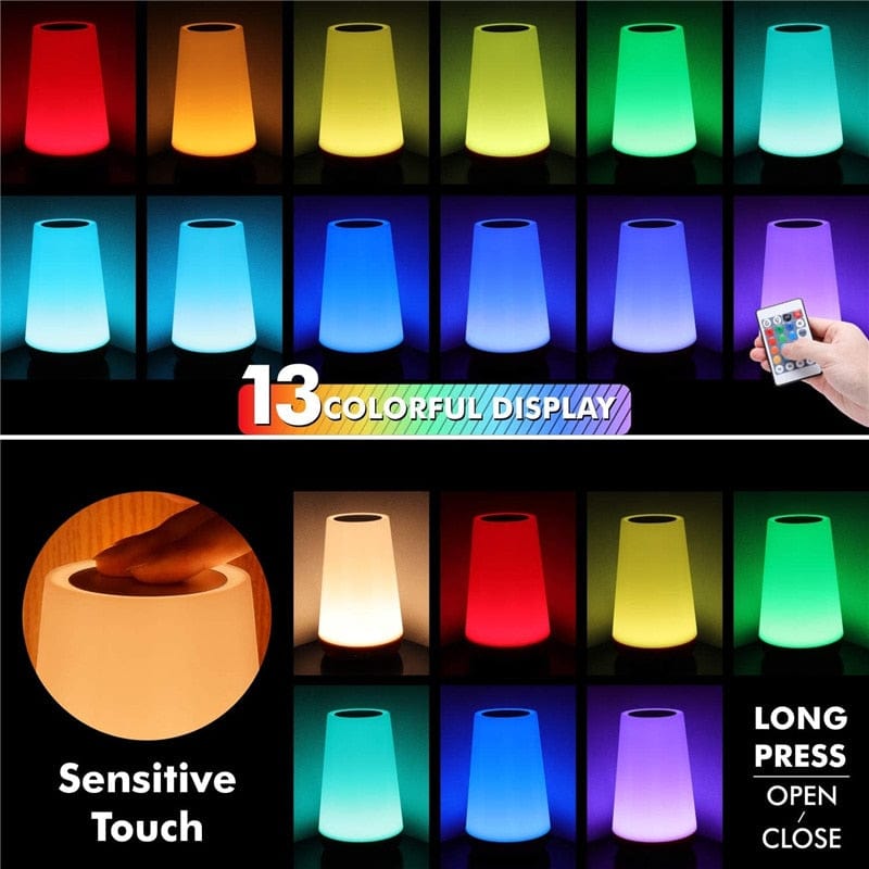 RGB Remote Control 13 Colors Changing Night Lamp