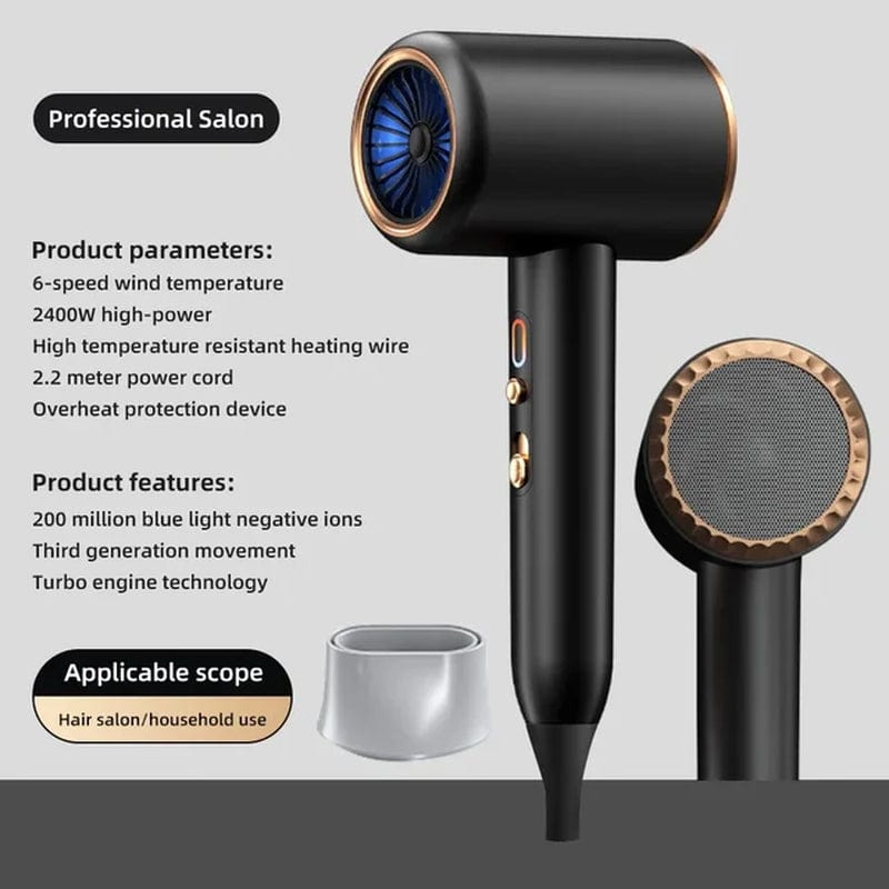  2400W Negative Ion High Powered Hair Dryer