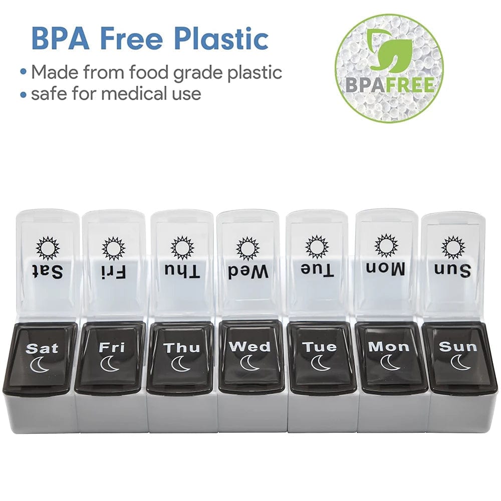 7 Days Portable Weekly Travel Pill Case Organiser 
