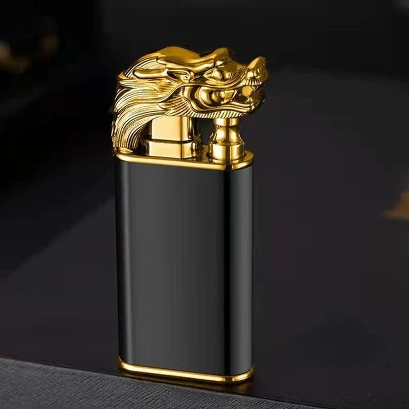 Dragon Shaped Duel Flame Windproof Lighter